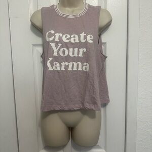 Spiritual Gangster Gray and White Striped Crewneck